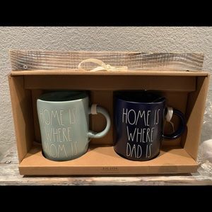 Rae Dunn Home is Where Mom is Home is where Dad Is